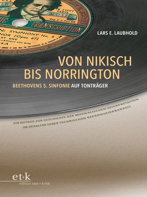cover image of Von Nikisch bis Norrington. Beethovens 5. Sinfonie auf Tonträger